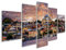 Prime Bild auf Leinwand Goldenes Horn Und Die Altstadt Von Istanbul Auf Dramatischem Sonnenuntergang Türkei Wandbild Poster Ku