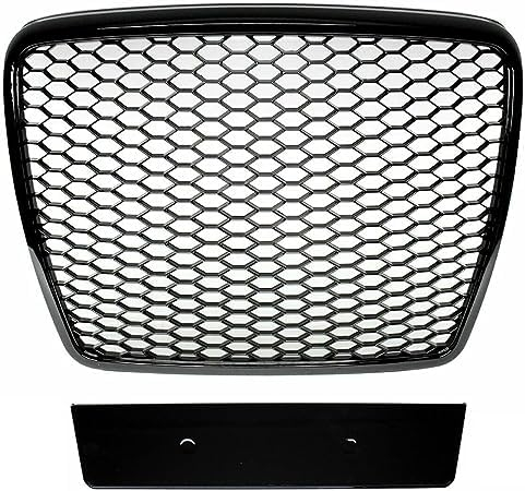 Auto Frontstoßstangengrill für Audi A6 C6 4F 2008-2011, Auto Frontgitter Kratzfest Kühlergrill Lufteinlassgrill