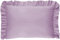 Balbina Kissenbezug 40 x 60 cm für Kinder & Babys, Kopfkissenbezug Baumwolle, für Kinderzimmer, Kinderwagen oder Kinderbett, Baumwoll-Kopfkissenbezug mit Rüsche & Reißverschluss, Violett