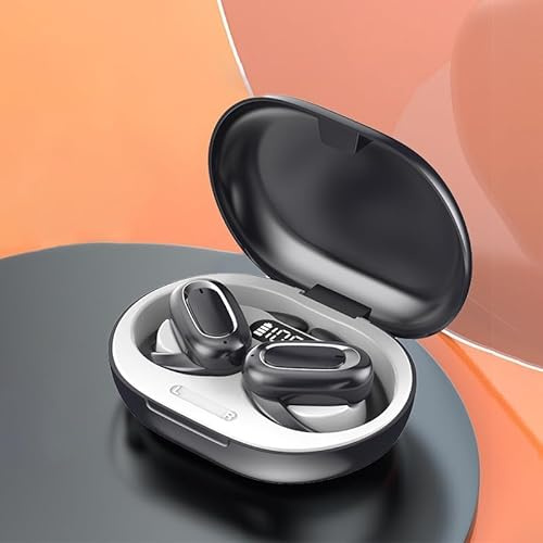 2024 Latest 3D Surround Sound Open OWS Bluetooth Headphones, Bluetooth Headset Wireless Ear Hanging Noise Reduction Sports Waterproof Open Ear Headphones /932 (Color : Blue-Grey)
