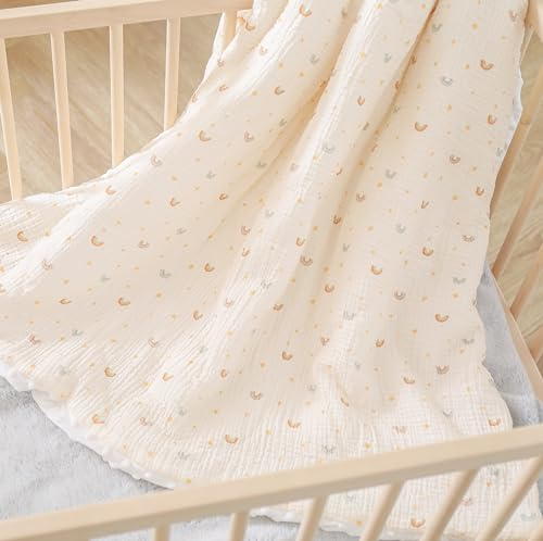 Copertina Neonato Invernale 100x135 - Coperta Pile Morbida Per Bambini In Cotone Mussola Oeko Tex - Coperta Culla Lettino 70x140 - Plaid, Scuola, Asilo Nido - Trapunta Leggera Lettino Con Sbarre