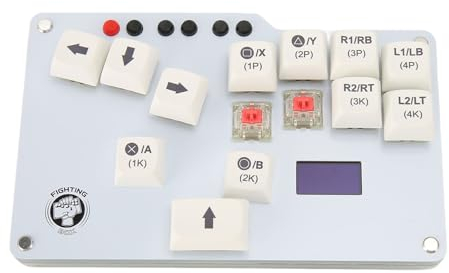 Sxhlseller Fighting Box Arcade-Spieltastatur, RPi Pico Gp2040 PC-Spiel-Joysticks, Arcade-Spiel Fighting Stick-Mikrocontroller für PS3, für Hitbox WASD, für Switch, für SteamDeck