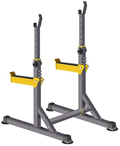 GKJHTED Multifunktions-Langhantelständer, Verstellbarer Hantel-Kniebeugenständer, Hantelbank, Heim-Fitnessstudio
