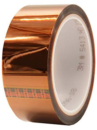 Office Tape Heat Resistant Tape Electronics Polyimide Tape Brown Heat Transfer 3D ing Polyimide Insulating Tape High Temperature Tape Resistant Tape for Heat Transfer Electronic(Width 18mm x 33M lengt