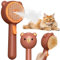 Katzenbürste mit Dampf, Katzen Bürste mit 2 Sprühstufen und Entriegelungstaste, 4-in-1 Haarentfernung Spray Massage und One-Touch-Selbstreinigung, IPX7 Wasserdichte Dampfbürste für Katzen Hunde Pet