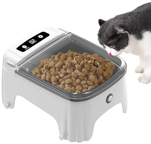 Automatic Cat Feeder, Wet Food Pet Dispenser, Sensor Cat Feeder, Timed Cat Feeder, Electric Food Dispenser, Pet Bowl for Kitten, Cat Feeder with Timer, Wet and Dry Food Feeder