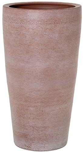 DRW Pot Rond en céramique en Terre Cuite 38 x 38 x 70 cm