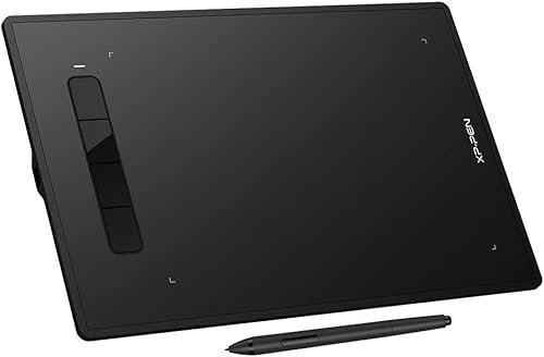 G960S Plus Tableta Gráfica Dibujo Digital 9x6 Pulgadas con 4 Teclas con Lápiz 8192 Niveles de Presión, Tableta Digitalizadora para Dibujar Profesional Compatible con Windows y Mac
