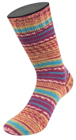 LANA GROSSA Landlust die Sockenwolle | Garn aus Merinowolle in verschiedenen Farben | Handstrickgarn aus 80% Schurwolle (Merino) & 20% Polyamid | 100g Wolle zum Stricken & Häkeln | 420m Garn