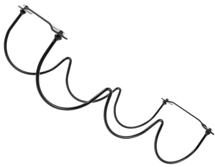 Toyvian Iron Wine Rack Under Cabinet Wine Bottle Holder with Wave Groove Design Space-saving Black for Kitchen Bar Storage and Organization