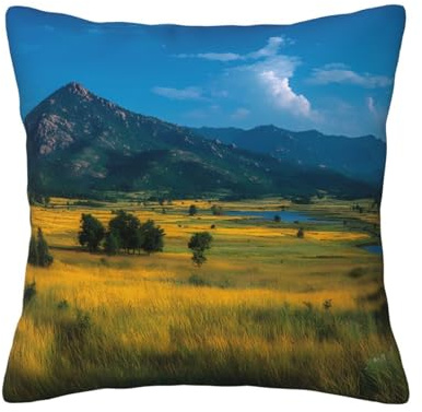 Jzslmj 12 in X 12 in Pillowcase Soft Skin-Friendly Double-Sided Endless Prairie Patterns with Zipper for Sofa Backrest Bedroom