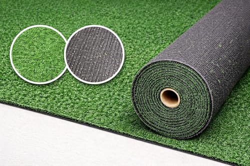Erba Sintetica Made in Italy 7mm – Tappeto Prato Artificiale Drenante Antiscivolo per Terrazzo, Balcone, Giardino e Esterni – Facile da Posare – Vari Formati (2 x 5 metri)