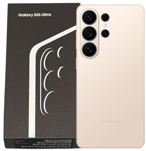 Samsung Galaxy S26 Ultra 5G (SM-S948B, versione internazionale), 256 GB di memoria, 12 GB di RAM, Android 16, smartphone sbloccato di fabbrica (oro rosa)