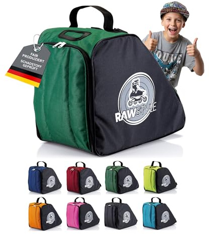 BambiniWelt by Rafael K. Skater Rucksack für Inliner, Rollschuhe & Skates | Ergonomisch, Wasserdicht & Robust, Geräumig mit Zusatzfach, Personalisiertes Namensfeld, Stabiler Freizeit- & Sport-Rucksack