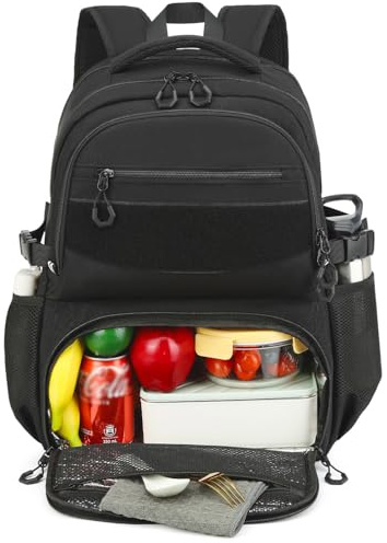 17 Zoll Laptop Rucksack mit Kühlfach 40L Herren Arbeit Rucksack | wasserabweisender Thermorucksack Lunchrucksack für Wandern Reise Outdoor, Geschenk für Männer/Vater