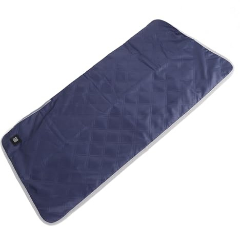 Zerodis Tragbares Beheiztes Sitzkissen, 45 X 90 cm, Großes Heizkissen mit Graphen, Schnelles Aufheizen, Überhitzungsschutz für Bürostuhl, Camping, Outdoor, Zuhause (Navy blau)