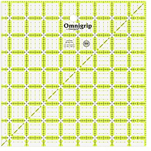 Prym RN85 Omnigrip Anti-Rutsch-Lineal, 12,5 x 12,5
