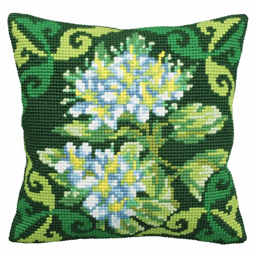 Collection D'Art Kreuzstichkissen-Kit, grünes Ledum