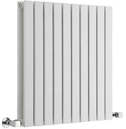 MILANO White Horizontal Double Flat Panel Radiator 635 x 590mm