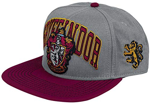Harry Potter Unisex Gryffindor House Crest Baseballkappe, rot, Einheitsgröße