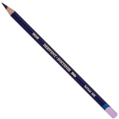 Derwent Inktense Permanent Watercolour Single Pencil, Red Violet (0610), 4mm Premium Core Strength, Water-Soluble, Ideal for Drawing, Colouring & Painting on Paper & Fabric, Professional Quality (2301864)