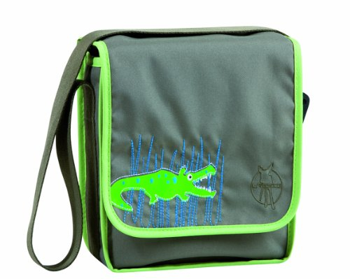 LÄSSIG Mini Messenger Bag Kindergartentasche, Crocodile granny