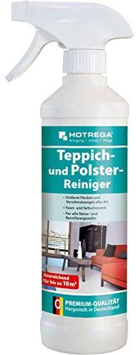 HOTREGA Teppich und Polster Reiniger 500ml | Fleckenentferner für Textilien, Auto, Möbel & Markise | materialschonend, gebrauchsfertig