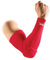 McDavid HexPad Armstulpe 6500 Power Shooter, red, S, Rot