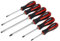 Sealey Ak4932 Screwdriver Set 6Pc Hammer-Thru