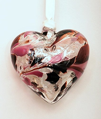 Milford Collection Glass Friendship Heart Small - Pearl