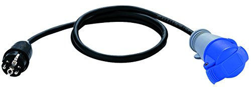 Brennenstuhl Adaptateur CEE P17, 1,5m de câble (IP44), Fabrication Française 1132921 Jaune