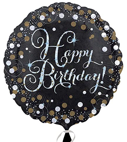 Gold Celebration Happy Birthday Foil Balloon