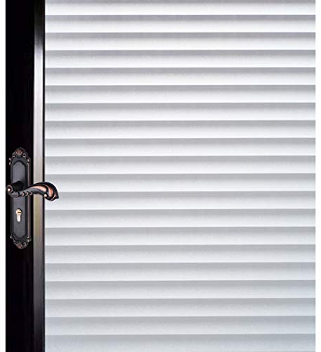 DUOFIRE Privatsphäre Fensterfolie Dekorfolie Sichtschutzfolie Ohne Kleber Selbstklebend Glas Fenster Aufkleber Anti-UV Folie (60cm X 200cm, DP040)