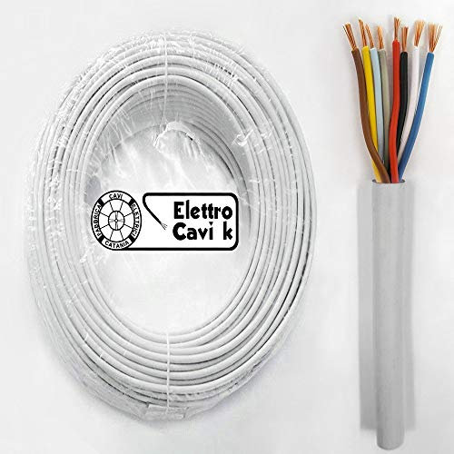 ® ELETTRO CAVI K - CAVO FROR CITOFONICO 8x0,50 MM² ANTIFIAMMA PER CITOFONO E VIDEOCITFONO MULTIPOLARE 8 POLI 10 METRI