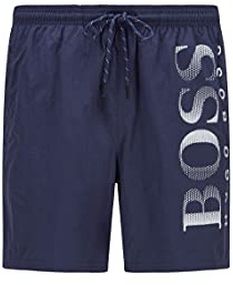 BOSS Herren Badeshorts Octopus, Blau (Navy 413), M
