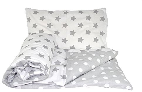 Baby's Comfort Wendbares 2-teiliges Baby-Bettwäsche-Set, Bettdecke/Bettbezug und Kissenbezug (120 x 90 cm, für Kinderbetten und Kinderbetten, 21)
