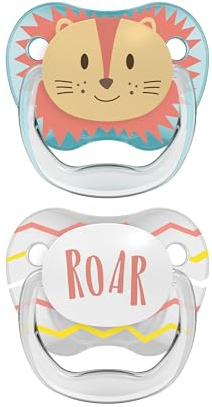 Dr. Brown's Prevent Soothers - Animal Faces, Blue, 0-6 Month, 2 Pack