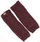 GURU SHOP Wollstulpen mit Perlmuster, Strickstulpen aus Nepal, Beinstulpen - Dunkles Bordeauxrot, Herren/Damen, Synthetisch