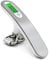 Rheme Portable Digital Hanging Luggage Scale, Travel with Free Battery, Suitcase Stainless Steel / 110 Pounds-Included Battery(Silver) Upto 50KG