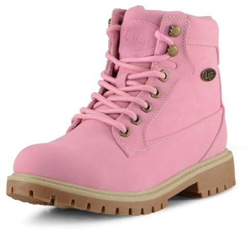 Lugz | Mantle Hi Womens Boots | Slip Resistant Womens Fall Boots | Everyday Women Footwear, Bubblegum Pink/Cream/Gum, 10 M