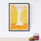 Yellowstone-Blatt. Vintage-Stil. Poster Stadtfarben. Ad United States Größe A3