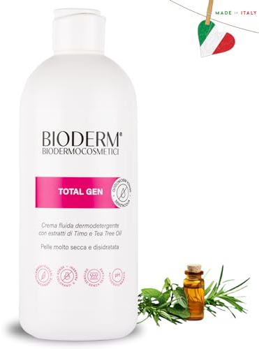 BioDerm Total Gen Detergente Senza Risciacquo Arricchito con Timo e Tea Tree Oil 500 ml