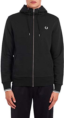 Fred Perry Hooded Zip Through Sweatshirt, Sportjackett - M