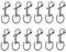 Girevole Moschettoni,12 PCS Moschettoni Girevoli con Gancio a Scatto Girevole a 360° Girevole Bolt Moschettone Gancio per Guinzaglio per Cani Collare Borse Tessuto Cinghia Campeggio Escursionismo