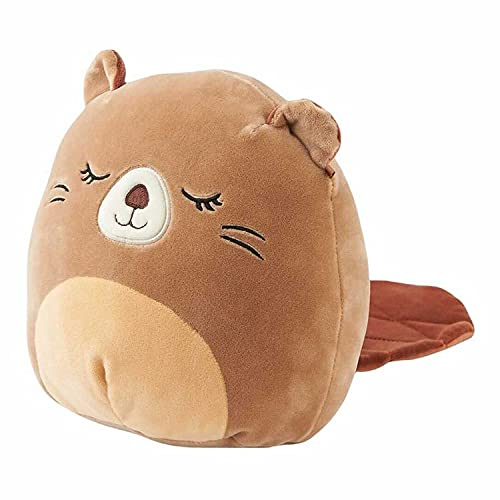 Squishmallow s Offizielles Kellytoy Plüschtier 20,3 cm Squishy weiches Plüschtier Tiere (Maisha Biber)