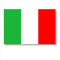 Adesivo BANDIERA ITALIANA tricolore ITALIA (30x20 cm) rosso