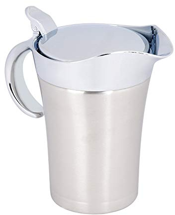Sauciere, Saucentopf aus Edelstahl in Lebensmittelqualität mit Deckel, doppelwandiger, isolierter Saucenwärmer, 450/750ml Spülmaschinenfest(Große 750ml)