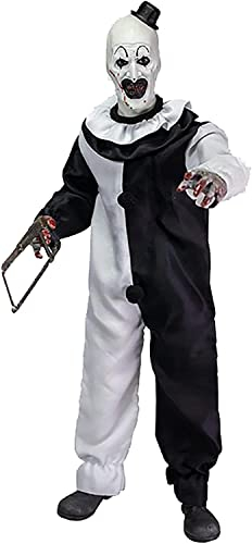 Trick Or Treat Studios Terrifier Art The Clown 1:6 Scale Actionfigur schwarz/weiß, in Sammlerbox.