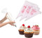 100 Stück Einweg Spritzbeutel (Klein 18 x 24 cm) Einwegspritzbeutel, XXL Einweg Spritztüten, Spritzsack für Torten, Cupcakes und Kuchen - Ohne Tüllen, 3 Verschiedene Größen - Disposable Piping Bags
