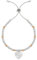 Radley Ladies Silver Plated Friendship Bracelet with Rose Gold Plated Balls and Etched Heart Pendant RYJ3165S